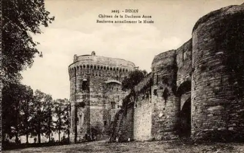 Ak Dinan Côtes-d’Armor, Château de la Duchesse Anne, s Gebäude, Museum