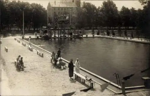 Foto Ak Bischofswerda in Sachsen, Freibad