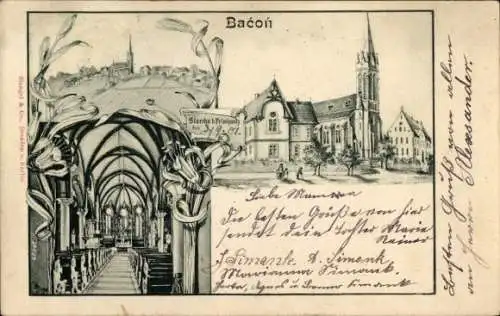 Ak Storcha Göda in der Oberlausitz, Kirche, Innenansicht