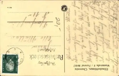 Ak Chemnitz in Sachsen, Elisabethhaus