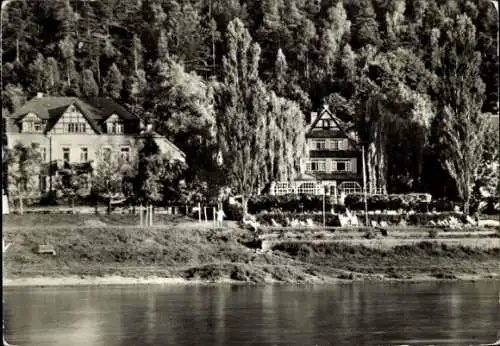 Ak Wehlen Sächsische Schweiz, FDGB Erholungsheim Vorwärts