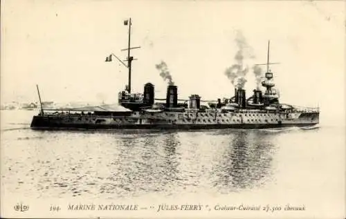 Ak Französisches Kriegsschiff Jules Ferry
