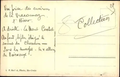 Ak Kanton Waadt, Le Chasseron, Winter