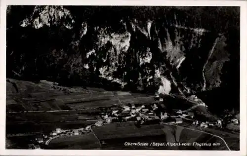 Ak Oberwössen Unterwössen Oberbayern, Fliegeraufnahme