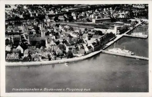 Ak Friedrichshafen am Bodensee, Luftaufnahme