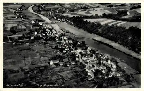 Ak Alzenbach Eitorf an der Sieg, Fliegeraufnahme
