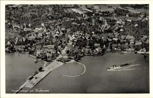 Ak Immenstaad am Bodensee, Fliegeraufnahme