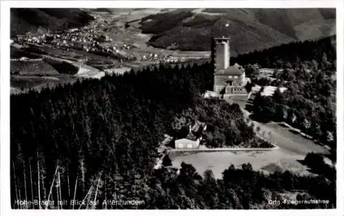 Ak Lennestadt im Sauerland, Hohe Bracht, Fliegeraufnahme