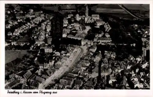 Ak Friedberg in Hessen, Friedberg i. Hessen, Luftaufnahme,  Architektur