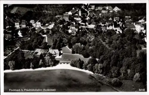 Ak Fischbach Friedrichshafen am Bodensee, Luftaufnahme von Fischbach, Bodensee, malerische Landsc