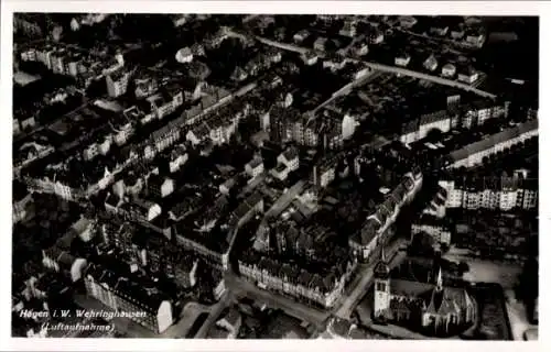 Ak Wehringhausen Hagen in Westfalen Ruhrgebiet, Luftaufnahme, Häuseransicht, Stadtansicht