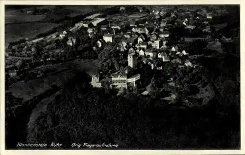 Ak Blankenstein an der Ruhr Hattingen, Fliegeraufnahme