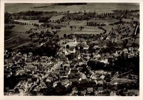 Ak Donzdorf in Württemberg, Luftaufnahme von  viele Häuser, ländliche Umgebung