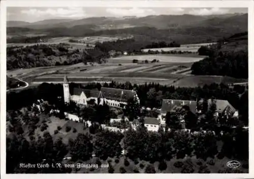 Ak Lorch im Rheingau Hessen, Luftaufnahme von Klofter  landschaftliche Umgebung,  Architektur