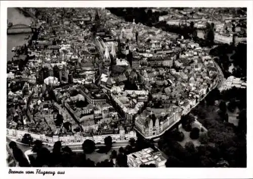 Ak Hansestadt Bremen, Fliegeraufnahme