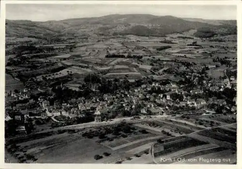 Ak Fürth in Mittelfranken Bayern, Luftaufnahme von  ländliche Umgebung, Flugzeug Perspektive