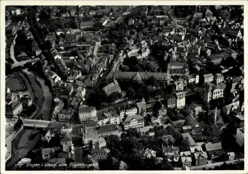 Ak Siegen in Westfalen, Luftaufnahme von  Stadtansicht,  Architektur