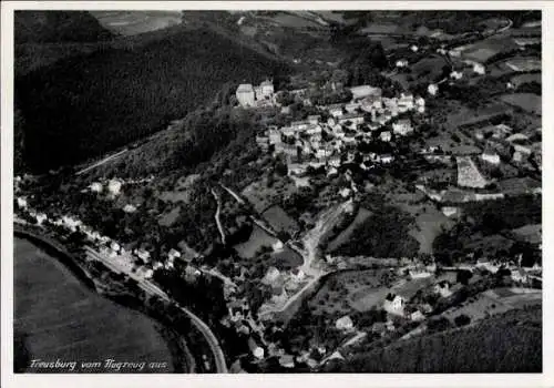 Ak Freusburg Kirchen an der Sieg, Luftaufnahme