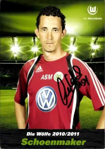Autogrammkarte Fußballer Alessandro Schoenmaker, VfL Wolfsburg, Autogramm
