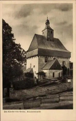 Ak Großrückerswalde im Erzgebirge, Kirche