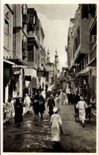 Ak Cairo Kairo Ägypten, Bazarstraße