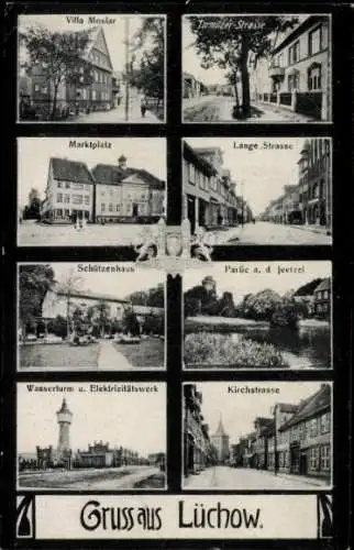 Ak Lüchow im Wendland, Verschiedene Gebäude, Sehenswürdigkeiten, Gruss aus Lüchow