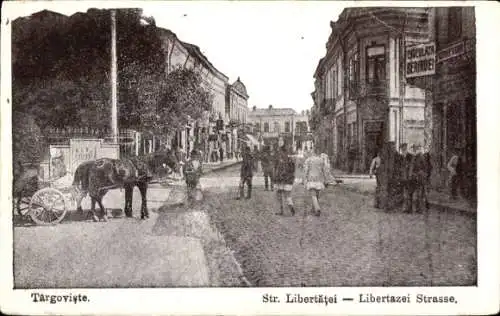 Ak Târgoviște Rumänien, Libertazei Straße