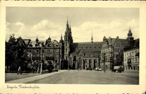 Ak Legnica Liegnitz Schlesien, Friedrichsplatz
