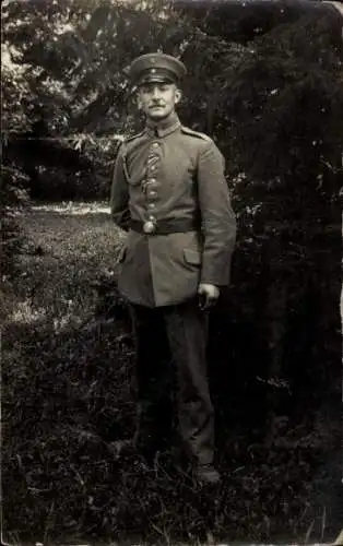 Foto Ak Orzysz Arys Ostpreußen, Portrait, Mitglied der Minenwerfer Schule, 2 Kompanie