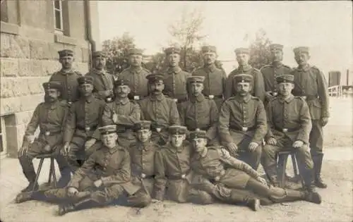 Ak Erfurt in Thüringen, Gruppenbild Infanterie Regiment 71