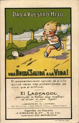 Künstler Ak Dad a Vuestro Hijo, El Lactagol, una Buena Salida a la Vida