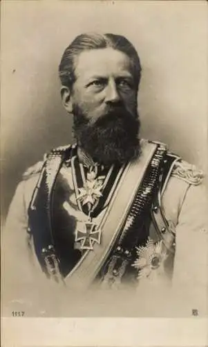 Foto Ak Ehemaliger Deutscher Kaiser Friedrich III., Portrait in Uniform, Orden