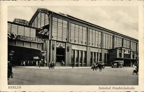Ak Berlin Mitte, Bahnhof Friedrichstraße