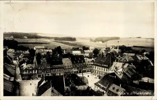 Ak Oederan in Sachsen, Blick nach dem Marktplatz