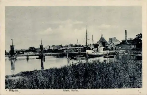 Ak Wiek auf Rügen, Hafen