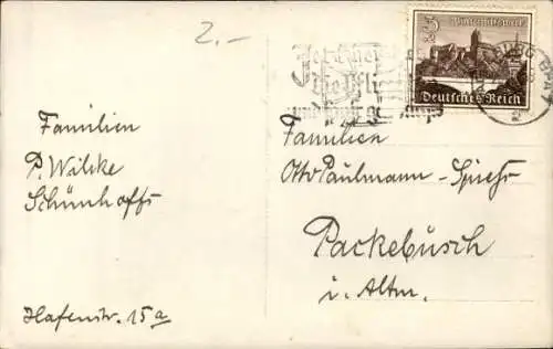 Ak Frohe Weihnachten, Tannenbaum, Zwerge