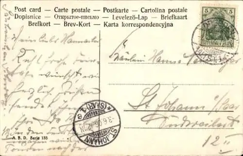 Ak Glückwunsch Pfingsten, Maikäfer