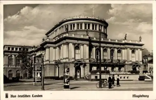 Ak Magdeburg an der Elbe, Stadttheater