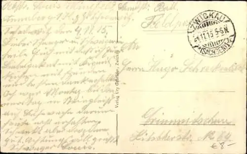 Ak Zwickau in Sachsen, Totalansicht, Mulde