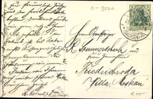Ak Zwickau in Sachsen, Totalansicht, Mulde