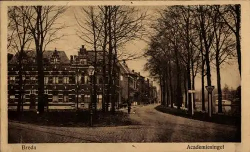 Ak Breda Nordbrabant Niederlande, Aufnahme der Academiesingel in  Niederlande