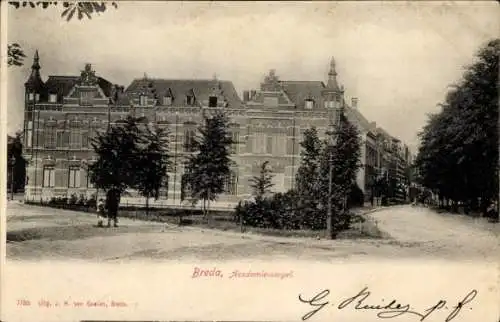 Ak Breda Nordbrabant Niederlande, Academie-singel