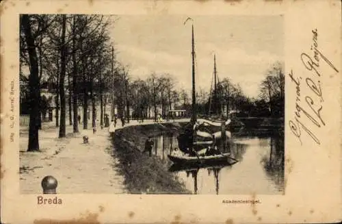 Ak Breda Nordbrabant Niederlande, Academie-singel