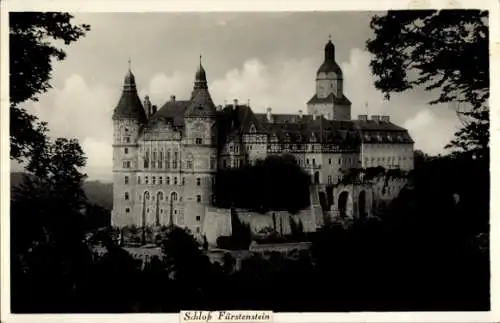 Ak Książ Fürstenstein Wałbrzych Waldenburg Schlesien, Burg, Schloss Fürstenstein, Zamek Książ