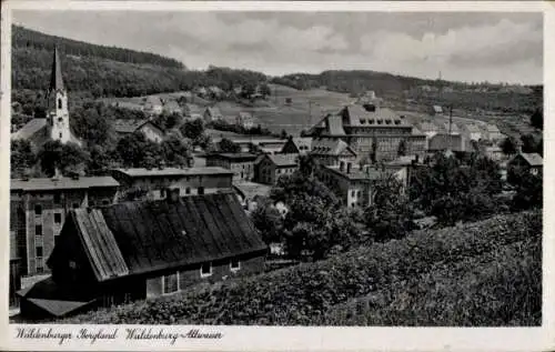 Ak Stary Zdrój Altwasser Wałbrzych Waldenburg Schlesien, Panorama, Waldenburger Bergland