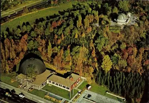 Ak Berlin Charlottenburg, Kurfürstendamm, Luftaufnahme, Zeiss-Planetarium, Wilhelm-Foerster-St...