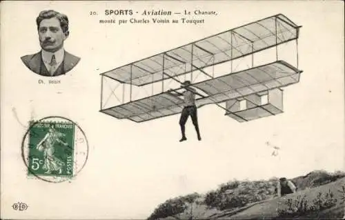 CPA Aviation, Le Chanute, monté par Charles Voisin au Touquet