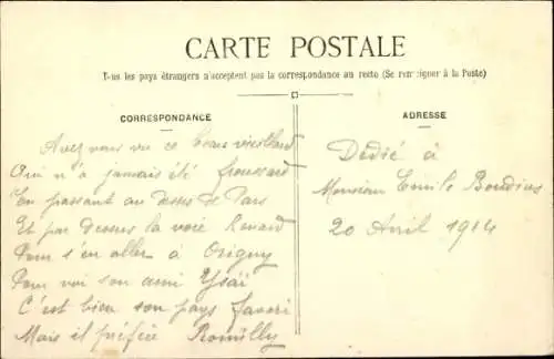 CPA Monoplan Alexandre, deux places, Moteur Anzani