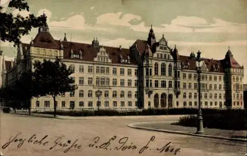 Ak Bautzen in Sachsen, neues Justizgebäude