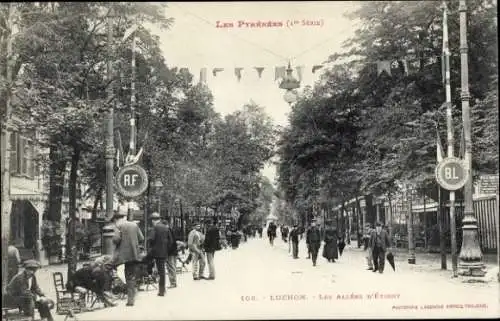 CPA Luchon Haute-Garonne, Les Allées d'Étigny